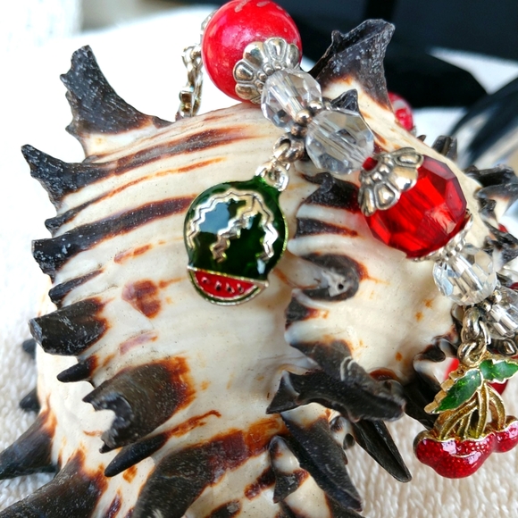 3/$15.00🆕 Fruit Charm Bracelet Hand-made One of a Kind - Picture 4 of 14